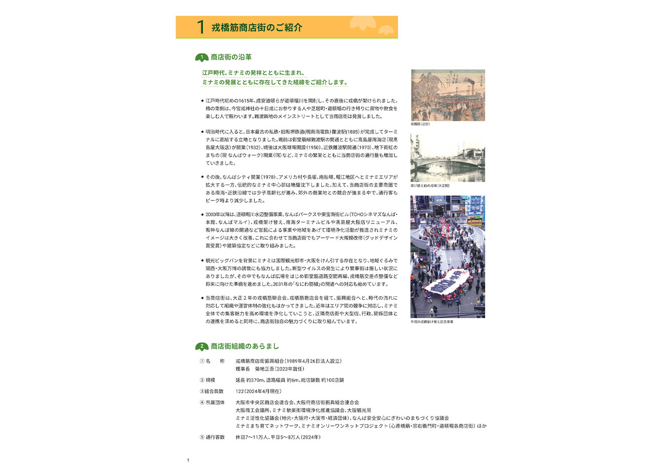 商店街の沿革とあらまし