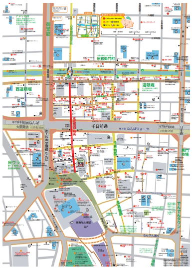 なんばの地図詳細